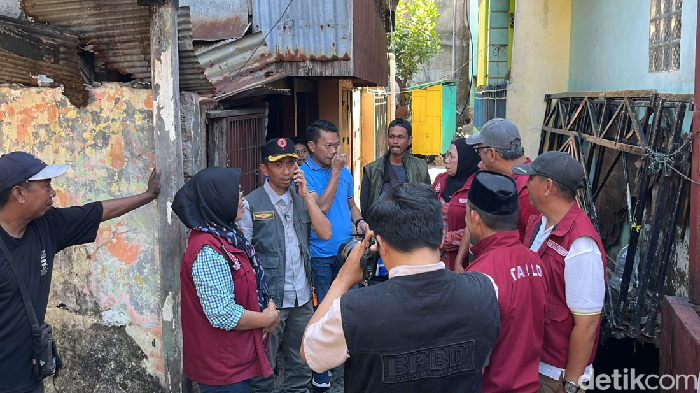BPBD Makassar turun meninjau wilayah terdampak kekeringan di wilayah Pannampu, Kecamatan Tallo.