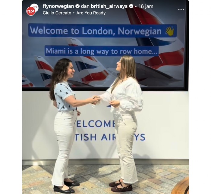 Taruhan Norwegian dan British Airways