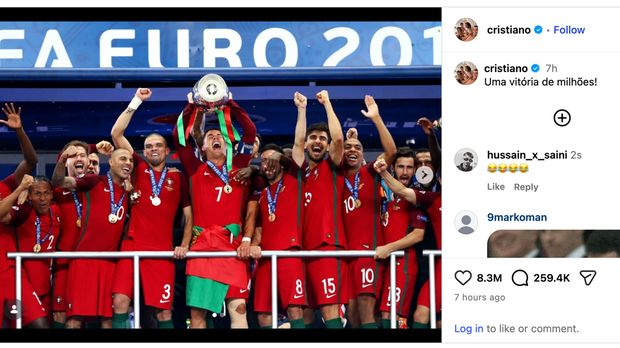 Cristiano ronaldo timnas portugal euro 2016 instagram ronaldo piala dunia 2026 juara bola dunia 2026