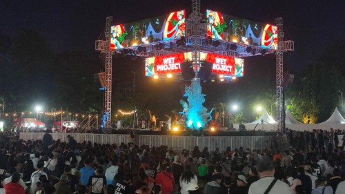 Hari pertama DYouth Festival 6.0 di Lapangan Puputan Badung I Gusti Ngurah Made Agung, Denpasar, Sabtu (11/7/2026). (Ahmad Firizqi Irwan/detikBali)
