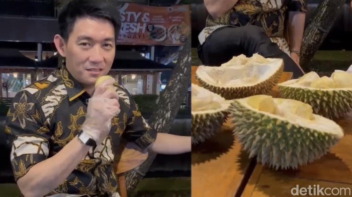 Ifan Seventeen Cicipi Durian Jemongko di Pontianak.