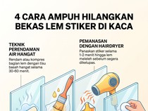 4 Cara Ampuh Hilangkan Bekas Lem Stiker di Permukaan Kaca