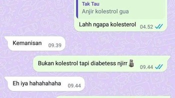 Salah antara koleksterol dan diabetes.  Foto: X.com
