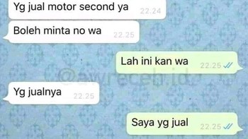 Penjualnya ga ramah... Foto: X.com