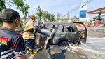 Kebakaran Mobil di Nganjuk