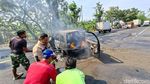 Kebakaran Mobil di Nganjuk