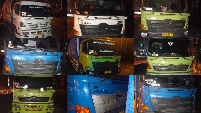 Sembilan truk mengakut batu bara tanpa dokumen diamankan polisi