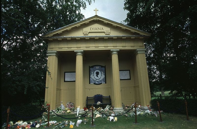 450287899 Althorp House, Northamptonshire Diana Memorial. (Photo by Jeff Overs/BBC News & Current Affairs via Getty Images)