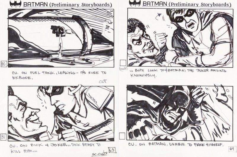 Batman Story board film Batman.