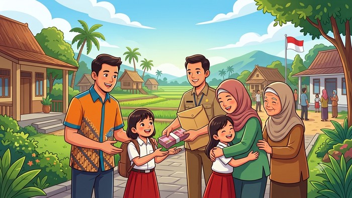 Ilustrasi menerima bansos PKH.