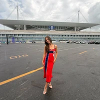 Isabel memberi dukungannya kepada Erling Haaland saat Norwegia tersingkir di perempat final Piala Dunia 2026. Pacar sang pesepakbola itu hadir di stadion mengenakan dress yang mencuri perhatian. Foto: Instagram @isabelhaugseng