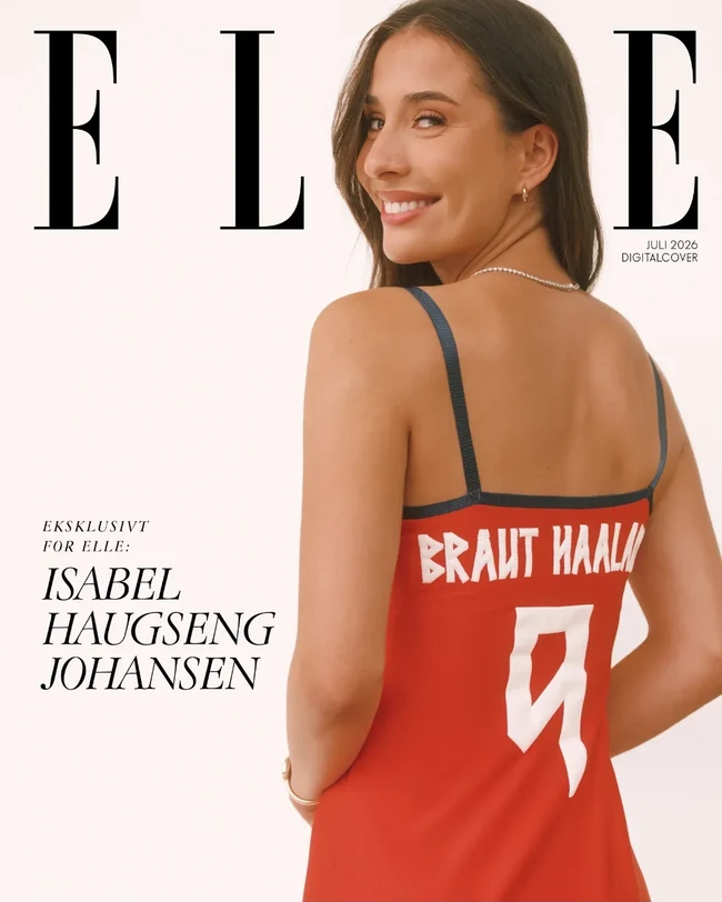 Baju yang disiapkan khusus itu pun dikenakannya dalam pemotretan dengan majalah Elle. Foto: Instagram @isabelhaugsengj