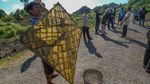 Layang-layang Kaghati Kolope Terbang di Langit Muna