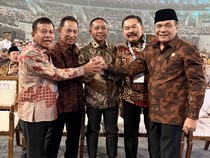 Curi Perhatian, Kekompakan 5 Pimpinan Lembaga di Puncak Hari Koperasi