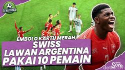 Video: Embolo Kartu Merah, Swiss Lawan Argentina Pakai 10 Pemain