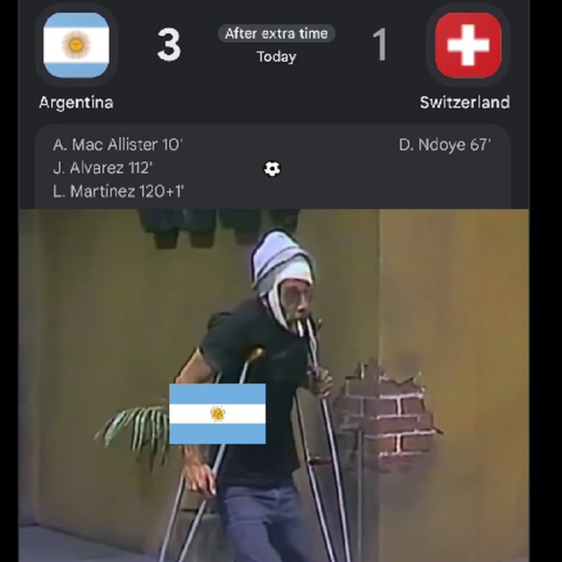 Meme Argentina Vs Swiss di Piala Dunia 2026