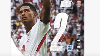 Akun resmi Inggris mengabarkan kemenangan mereka 2-1 atas Norwegia sehingga melaju ke semifinal Piala Dunia 2026. Foto: X.com