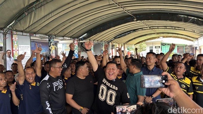 Nonton bareng Piala Dunia 2026 di Lapas Sudirman Samarinda, Minggu (12/7).