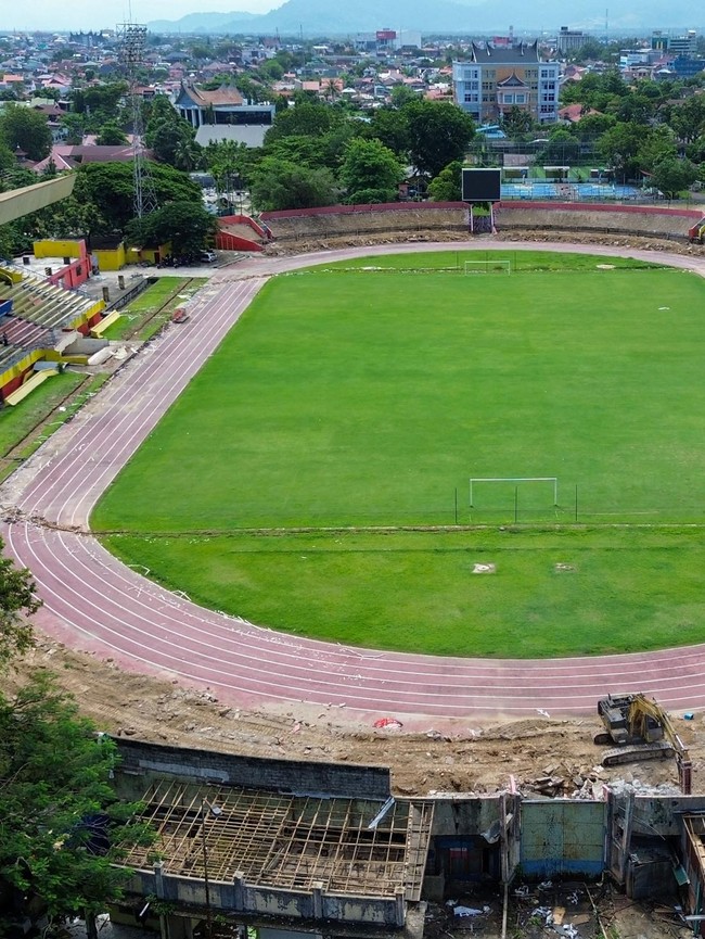 Stadion H Agus Salim Mulai Dibongkar