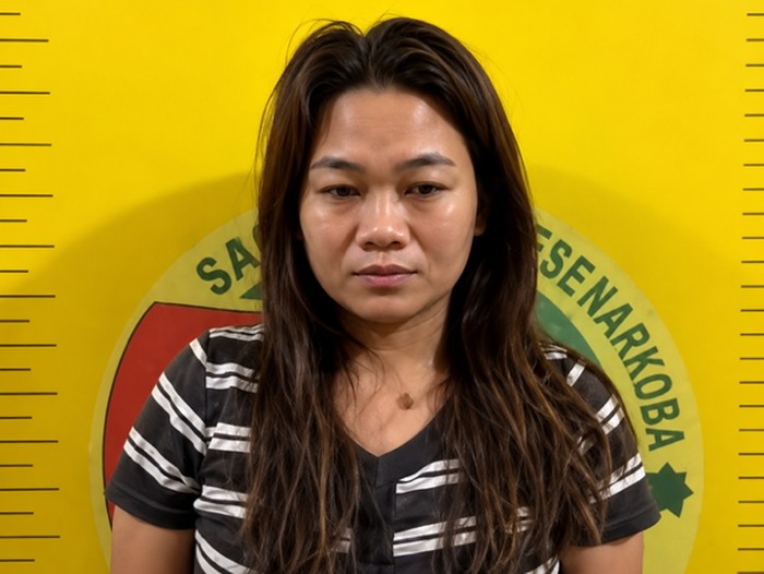 Tersangka Dea, teman bandar sabu-sabu Bio dalam kasus penggerebekan maut di Katingan. (dok Istimewa)