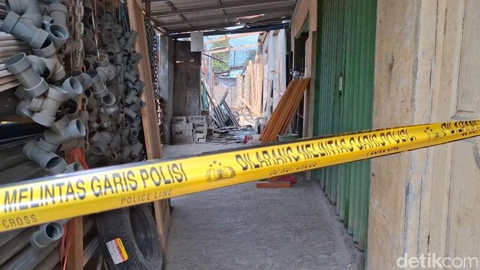 TKP ledakan misterius di Purwakarta
