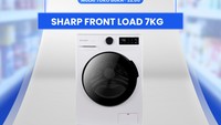Mesin Cuci Sharp Front Load 7kg Diskon Gede di Transmart Full Day Sale