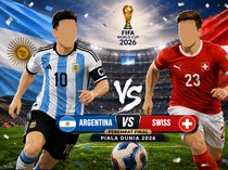 Link Live Streaming Argentina vs Swiss Piala Dunia 2026, Kick-off Pukul 08.00 WIB