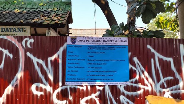Bangunan lama SDN Pondok Cina 1 Depok dibongkar (Kurniawan/detikcom)