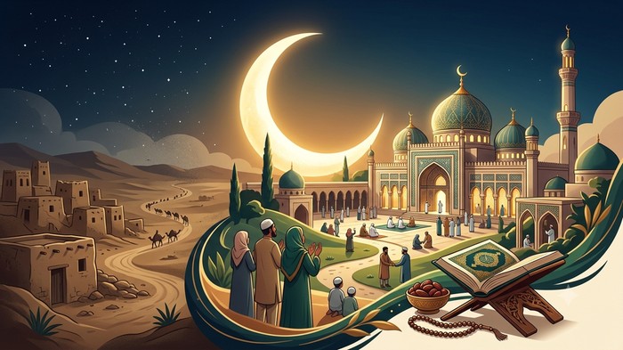 Ilustrasi bulan Safar.