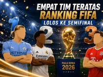 Piala Dunia 2026 Cetak Sejarah, Empat Tim Teratas Ranking FIFA Lolos ke Semifinal