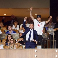 David Beckham Bela Muka Datar Victoria yang Dikritik saat Inggris Cetak Gol