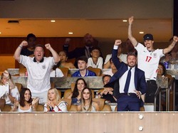 David Beckham Bela 'Muka Datar' Victoria yang Dikritik saat Inggris Cetak Gol
