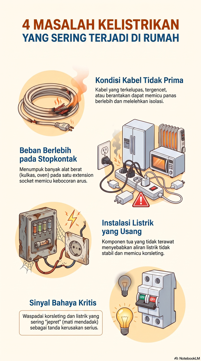 Masalah perangkat listrik di rumah.