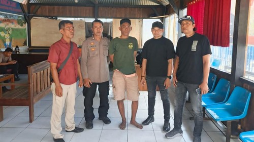 Pemuda Flores Timur, NTT, inisial S ditangkap di Baubau, Sulteng, lantaran mencuri motor saat menginap di rumah temannya. (Dok. Polres Flores Timur)