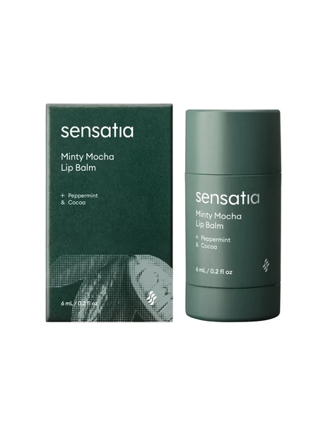 Sensatia Minty Mocha Lip Balm, Pelembap Bibir dengan Aroma Cokelat