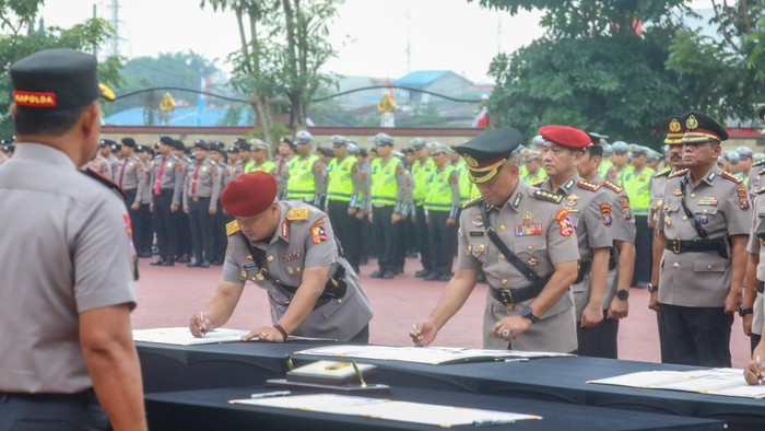 Suasana Sertijab PJU Polda Sumut dan Polres Jajaran