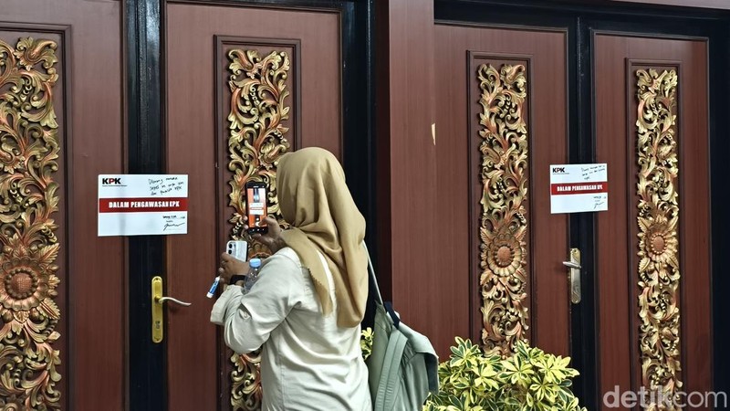 Suasana Ruang Bupati Sukoharjo, paskaterjaring OTT KPK, Senin (13/7/2026).