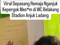 Sejoli Pelajar Digerebek Diduga Mesum dalam Toilet di Nganjuk