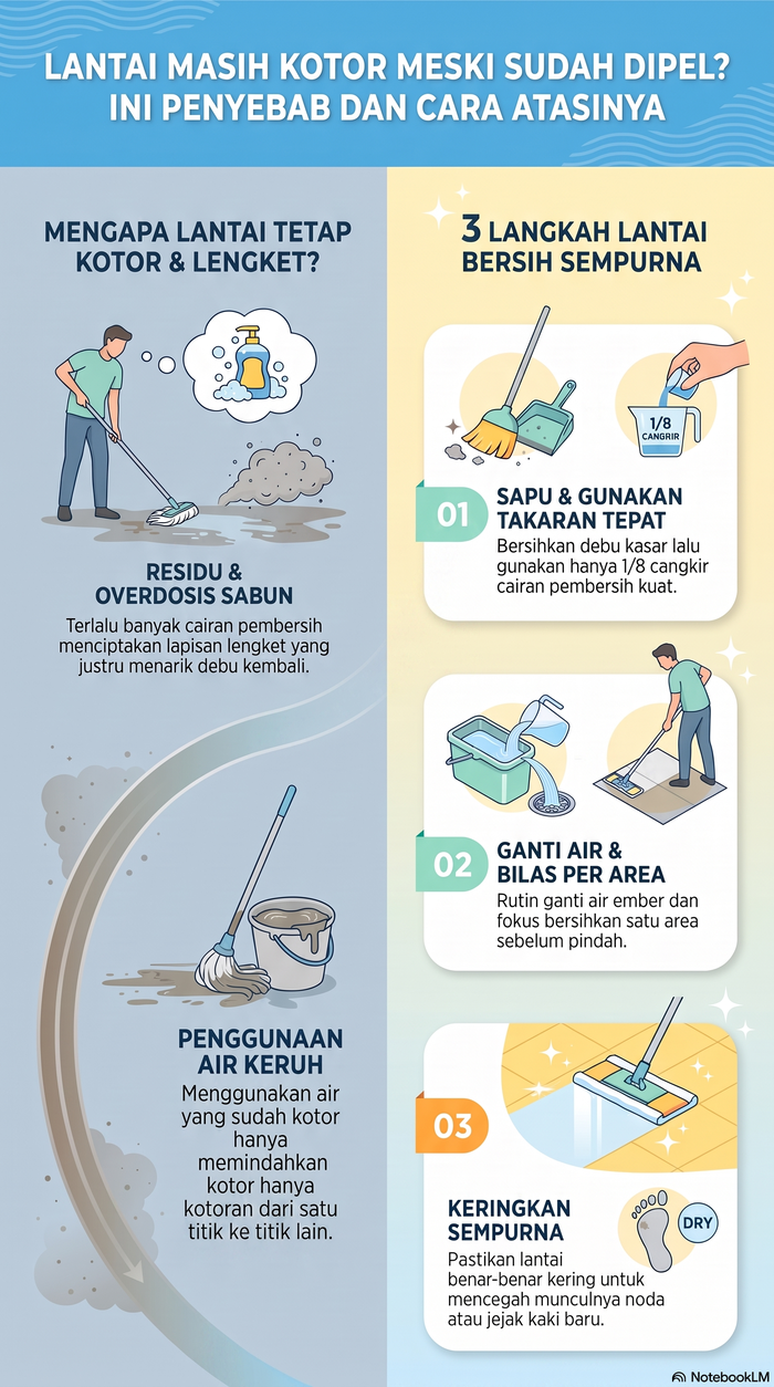 Tips ngepel lantai.