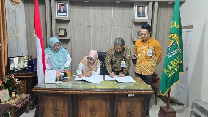 Bank Sumsel Babel Cabang Muaradua bersama Kantor Kementerian Agama Kabupaten Ogan Komering Ulu (OKU) Selatan resmi menandatangani Perjanjian Kerja Sama.