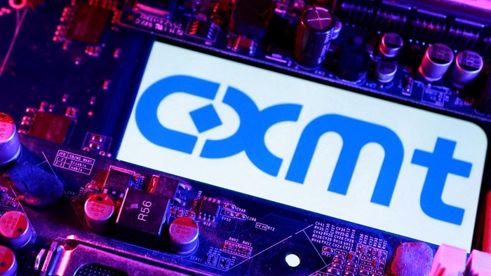 FILE PHOTO: CXMT logo and computer motherboard are seen in this illustration taken April 14, 2026. REUTERS/Dado Ruvic/Illustration/File Photo