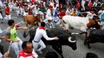 Festival San Fermin Tetap Ramai Meski Lari Banteng Picu Cedera