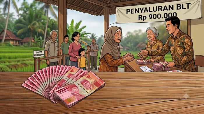 Ilustrasi BLT Rp 900.000.