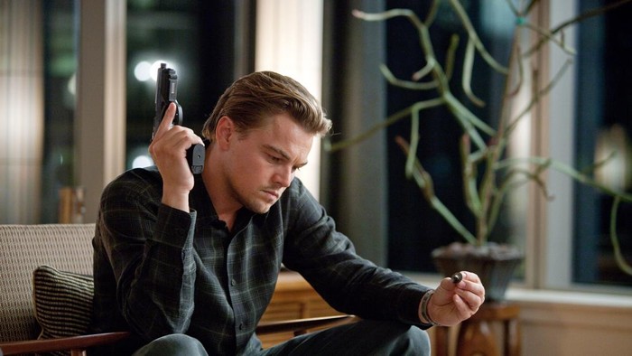 INCEPTION, Leonardo DiCaprio, 2010. ph: Melissa Moseley/Warner Bros./Courtesy Everett Collection