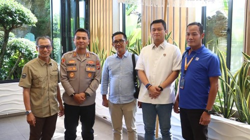 Kegiatan ramah tamah Kapolres Gianyar Chandra Kesuma, TNI, Kejaksaan Negeri Gianyar, dan instansi pemerintah Kabupaten Gianyar, Selasa (14/7/2026). (Dok Polres Gianyar).