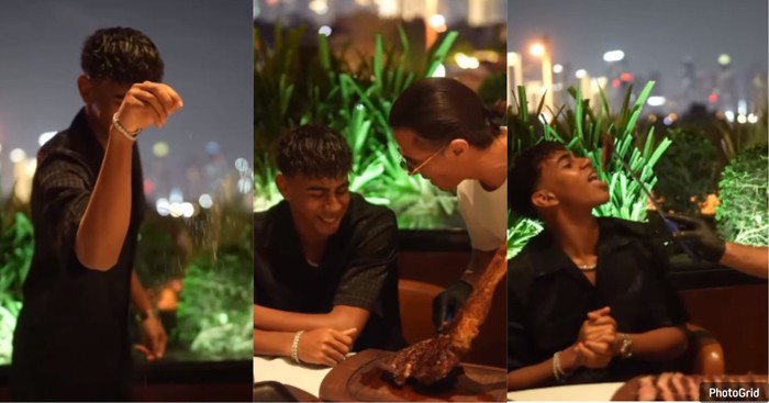 Lamine Yamal Makan Steak di Restoran Salt Bae, Sampai Disuapi Langsung!