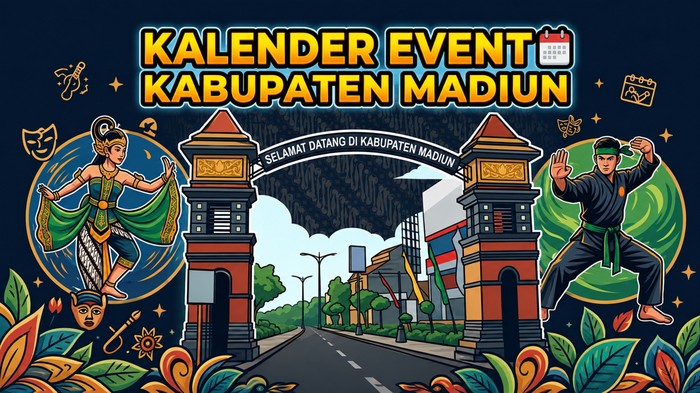 llustrasi kalender event Kabupaten Madiun.