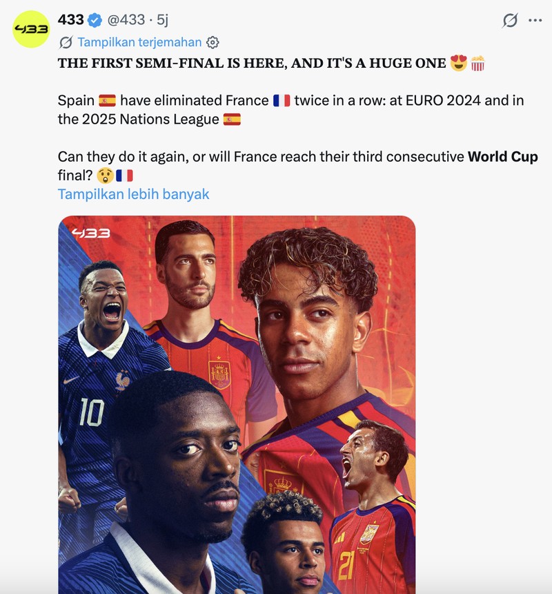 Meme semifinal Piala Dunia