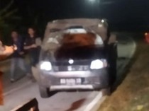 Panik Dikejar Warga, Maling Bermobil Nyemplung Sawah di Cawas Klaten