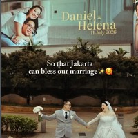 Bikin Salfok! Ini Sosok Pengantin Viral Pasang Billboard Nikah di Bundaran HI